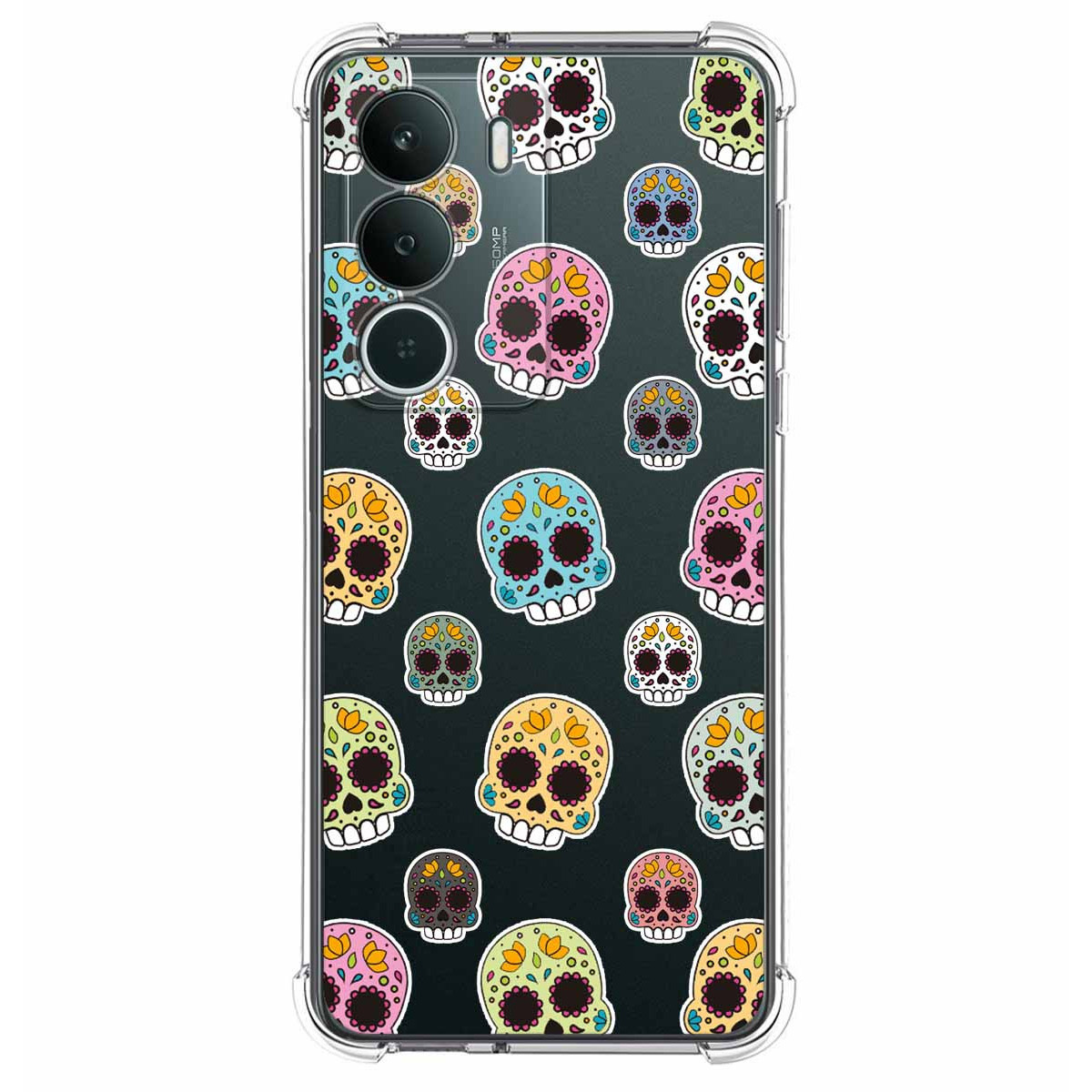 Funda Silicona Antigolpes para Realme P3 lite diseño Catrina Dibujos