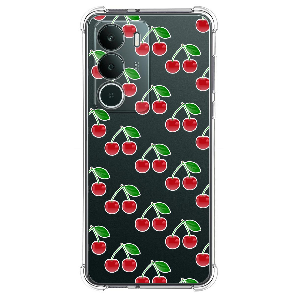 Funda Silicona Antigolpes para Realme P3 lite diseño Cerezas Dibujos