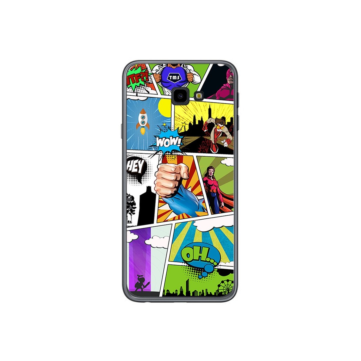 Funda Gel Tpu para Samsung Galaxy J4+ Plus Diseño Comic Dibujos