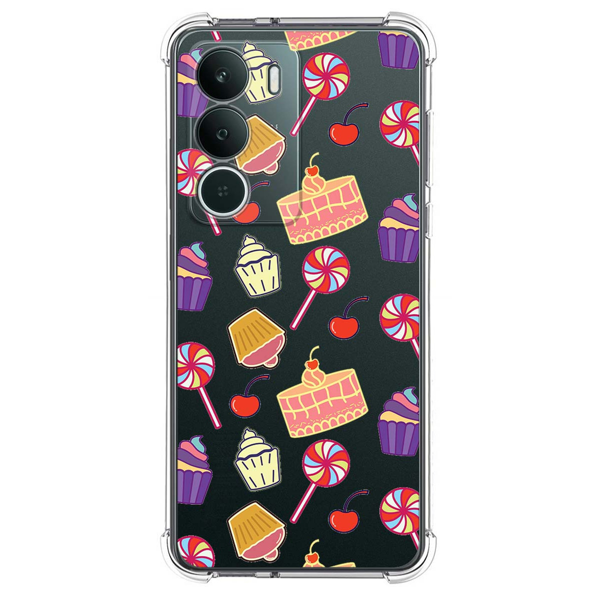 Funda Silicona Antigolpes para Realme P3 lite diseño Dulces 01 Dibujos