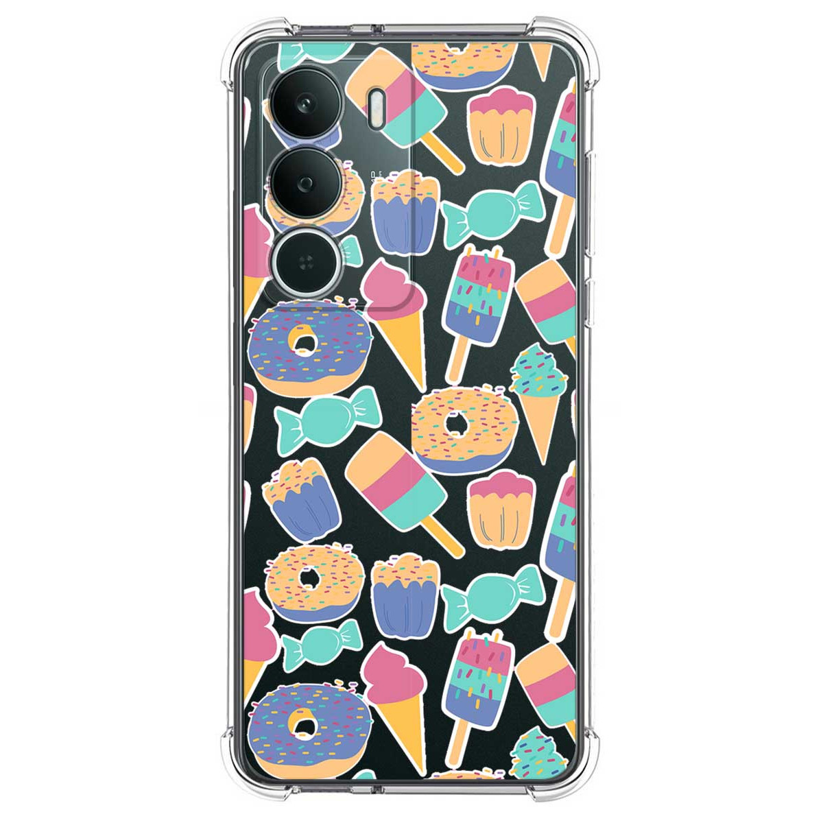 Funda Silicona Antigolpes para Realme P3 lite diseño Dulces 02 Dibujos