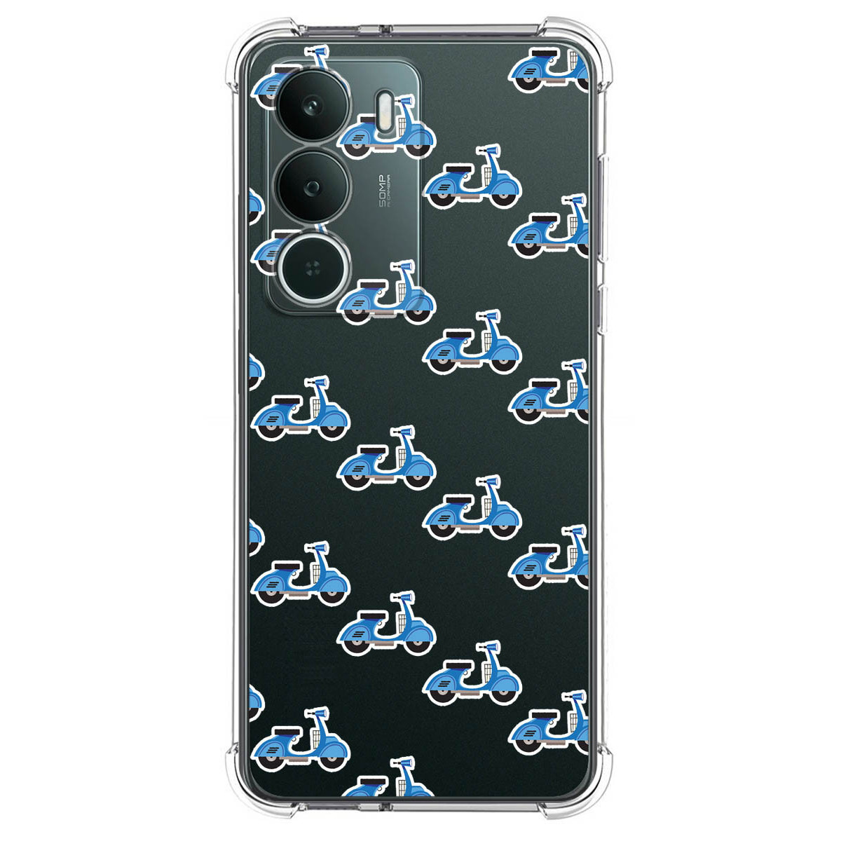 Funda Silicona Antigolpes para Realme P3 lite diseño Scooter Dibujos