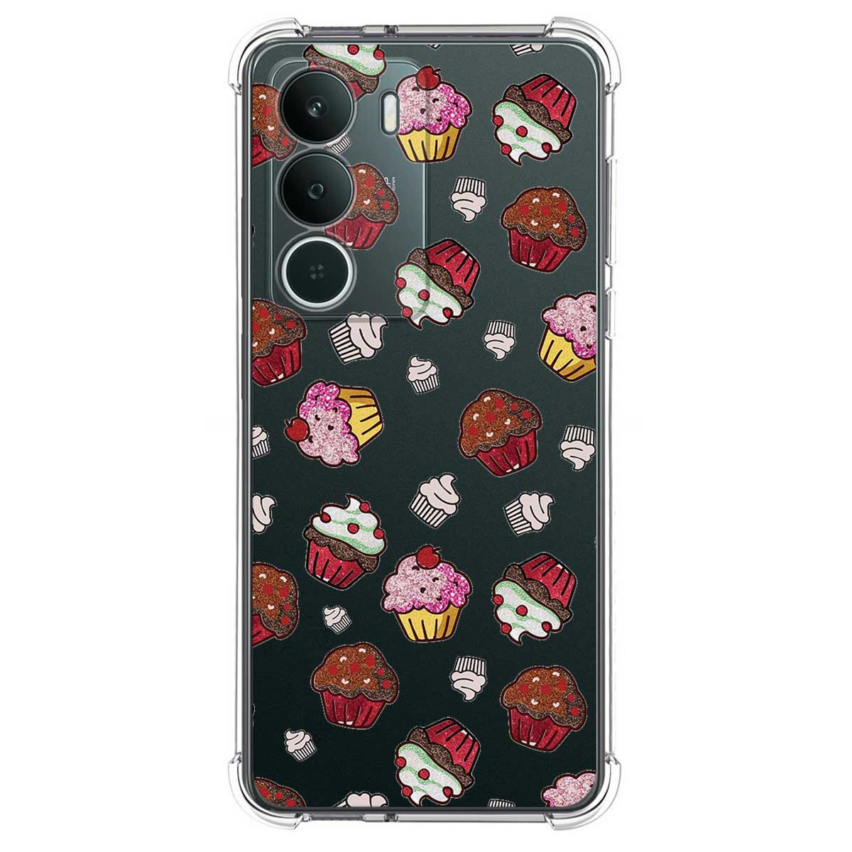 Funda Silicona Antigolpes para Realme P3 lite diseño Muffins Dibujos