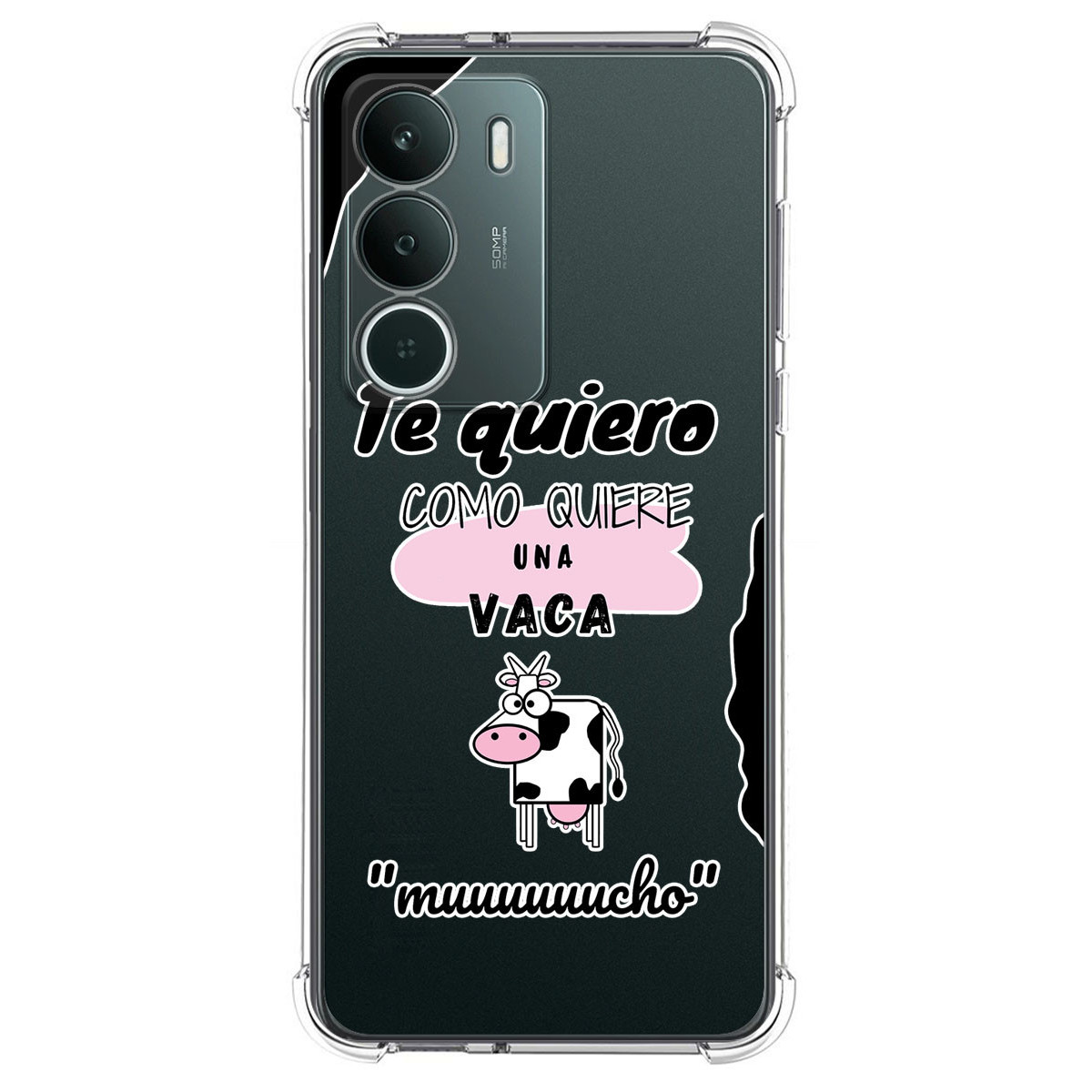Funda Silicona Antigolpes para Realme P3 lite diseño Vaca Dibujos