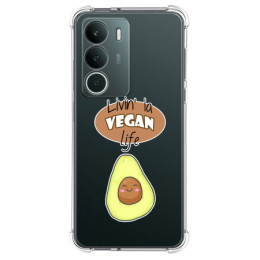 Funda Silicona Antigolpes para Realme P3 lite diseño Vegan Life Dibujos