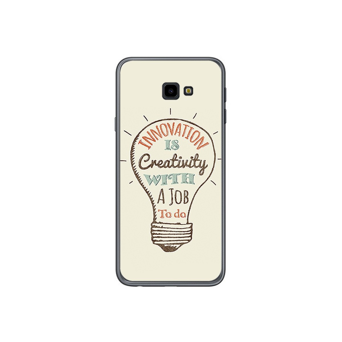 Funda Gel Tpu para Samsung Galaxy J4+ Plus Diseño Creativity Dibujos