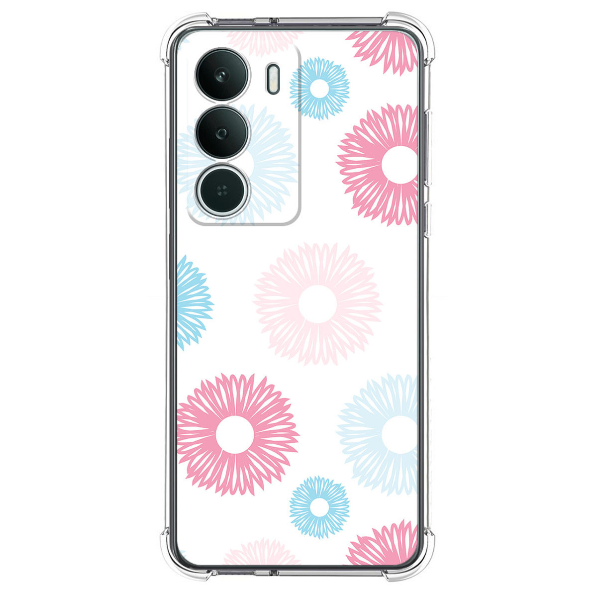 Funda Silicona Antigolpes para Realme P3 lite diseño Flores 06 Dibujos