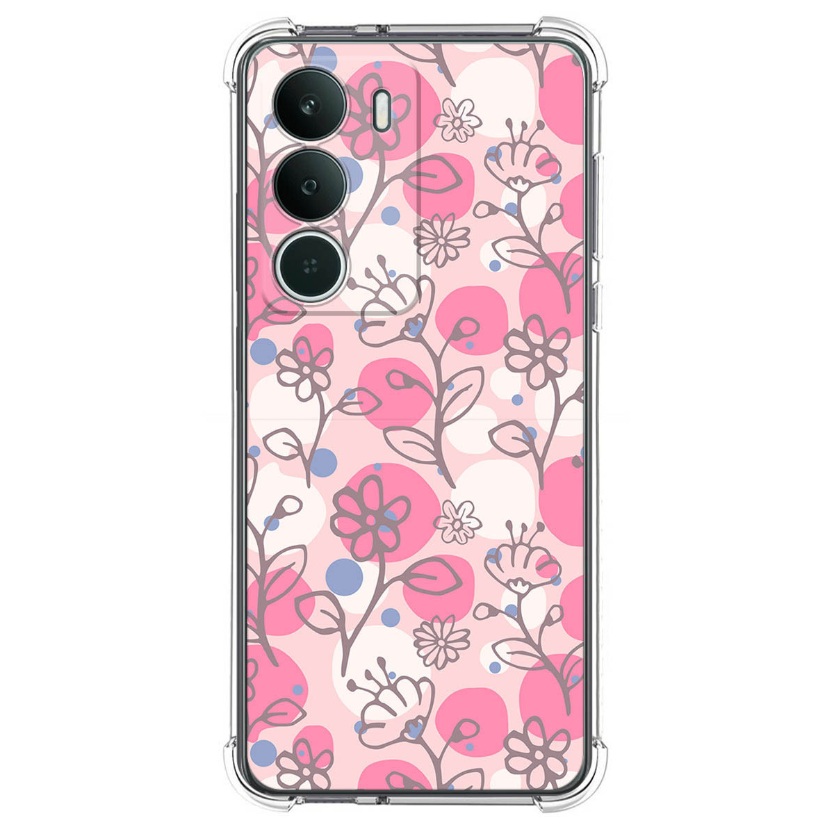 Funda Silicona Antigolpes para Realme P3 lite diseño Flores 07 Dibujos