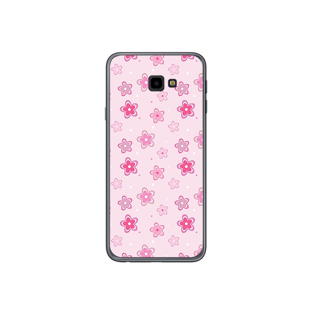 Funda Gel Tpu para Samsung Galaxy J4+ Plus Diseño Flores Dibujos
