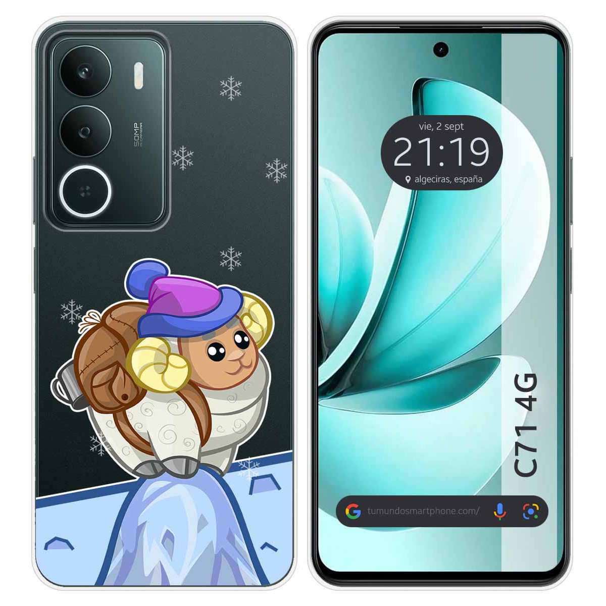 Funda Silicona Transparente para Realme C71 4G diseño Cabra Dibujos