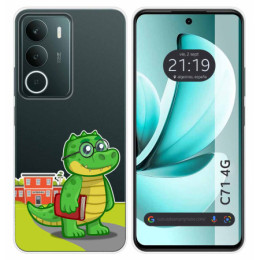 Funda Silicona Transparente para Realme C71 4G diseño Coco Dibujos