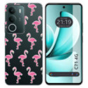 Funda Silicona Transparente para Realme C71 4G diseño Flamenco Dibujos