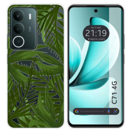 Funda Silicona Transparente para Realme C71 4G diseño Jungla Dibujos