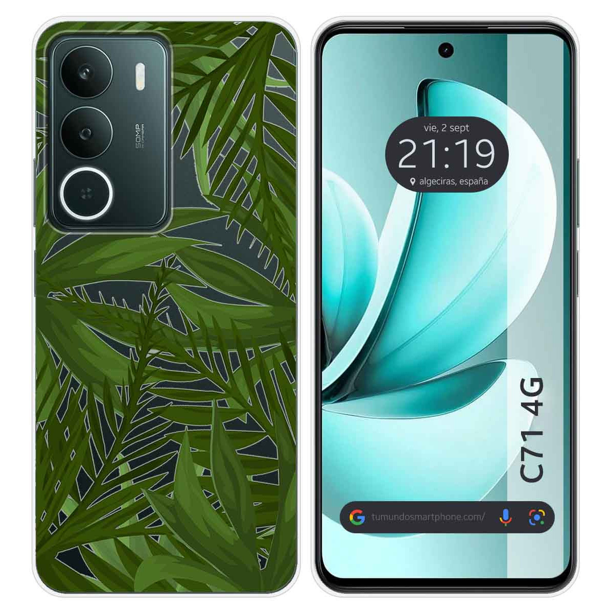 Funda Silicona Transparente para Realme C71 4G diseño Jungla Dibujos