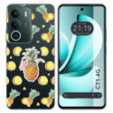 Funda Silicona Transparente para Realme C71 4G diseño Piña Dibujos