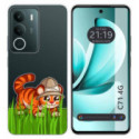 Funda Silicona Transparente para Realme C71 4G diseño Tigre Dibujos