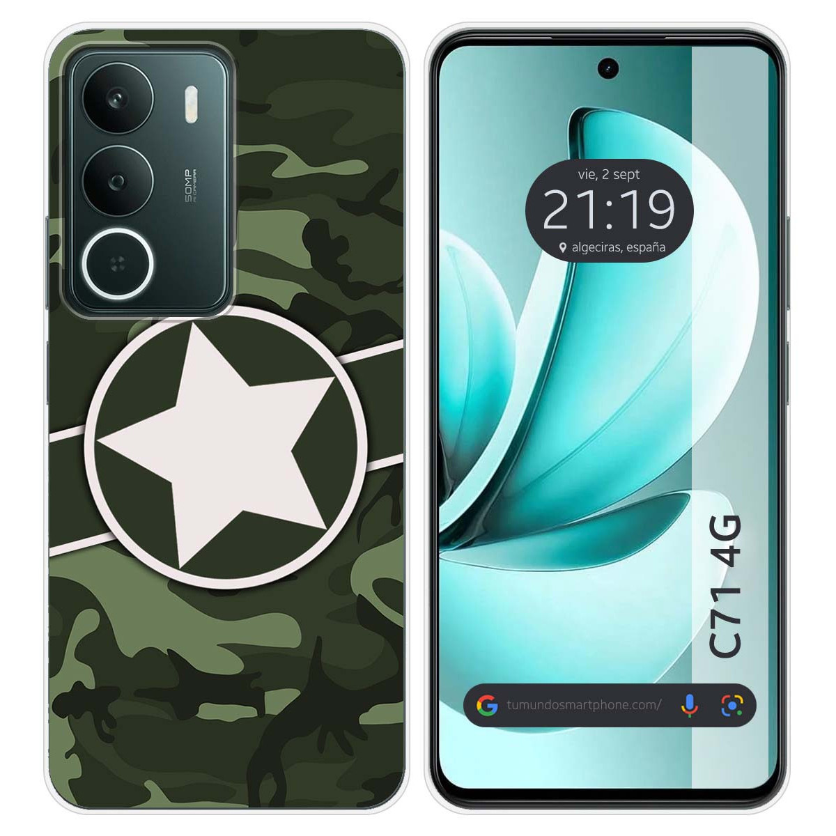 Funda Silicona para Realme C71 4G diseño Camuflaje 01 Dibujos