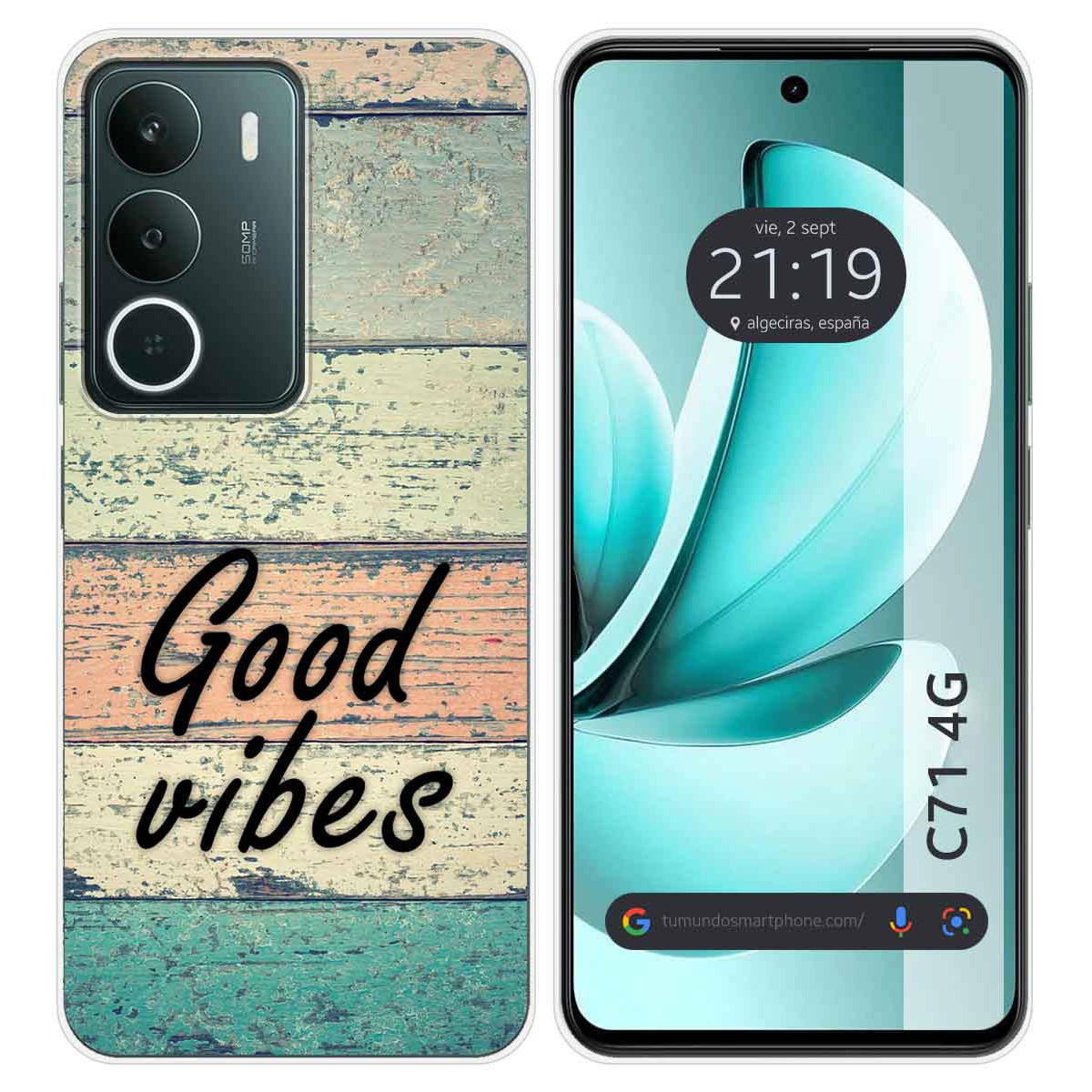 Funda Silicona para Realme C71 4G diseño Madera 01 Dibujos