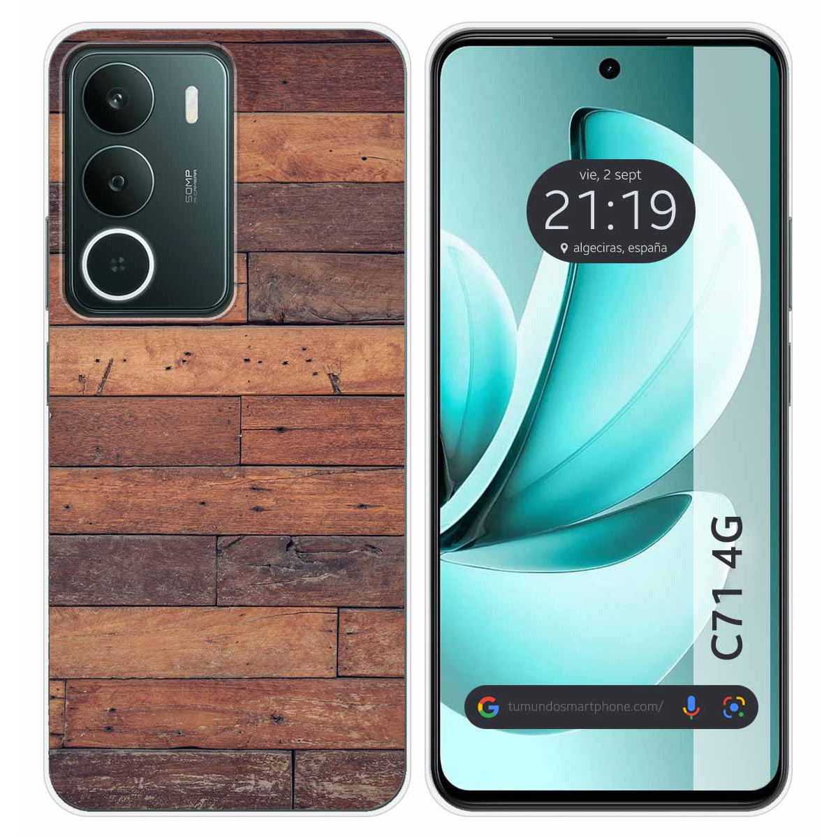 Funda Silicona para Realme C71 4G diseño Madera 03 Dibujos