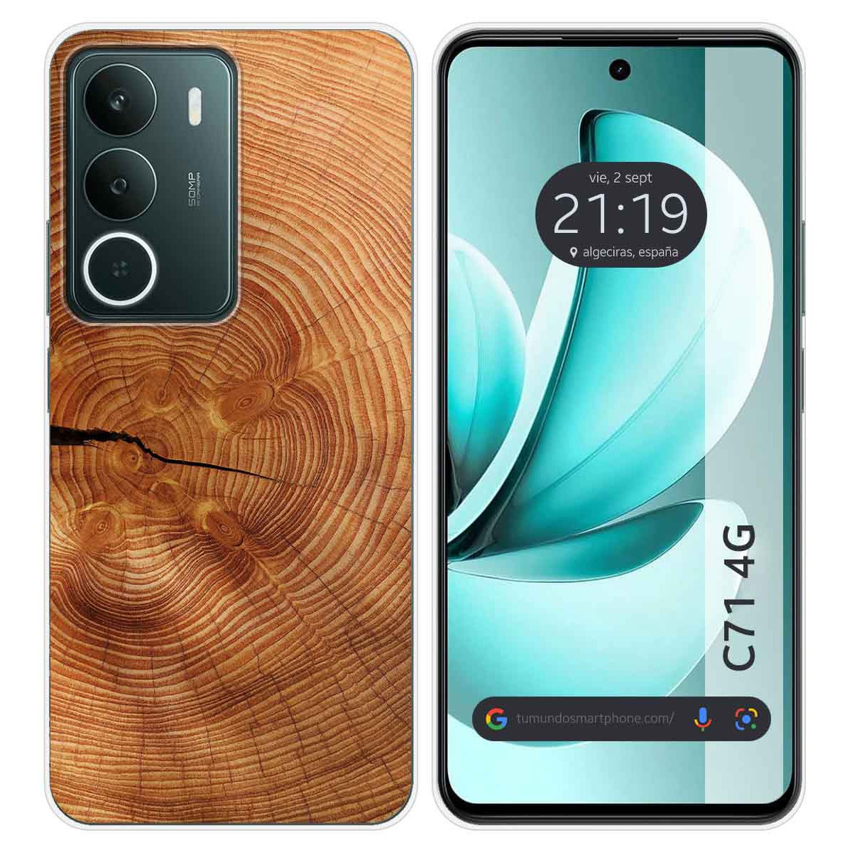 Funda Silicona para Realme C71 4G diseño Madera 04 Dibujos