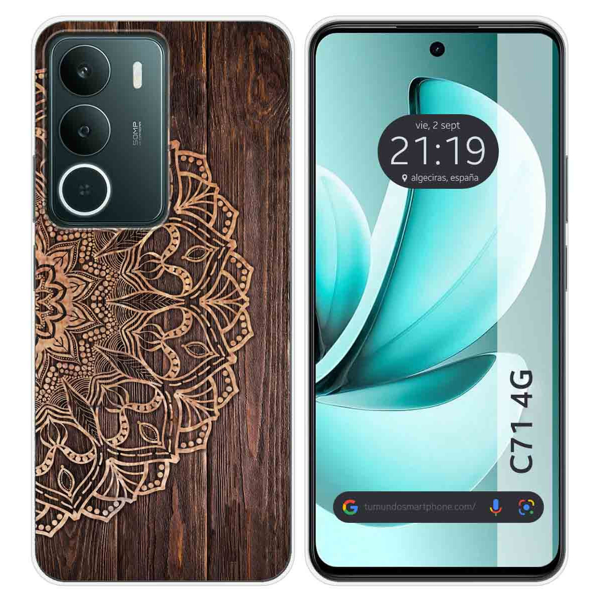 Funda Silicona para Realme C71 4G diseño Madera 06 Dibujos