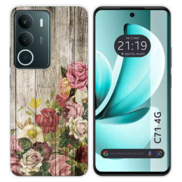 Funda Silicona para Realme C71 4G diseño Madera 08 Dibujos