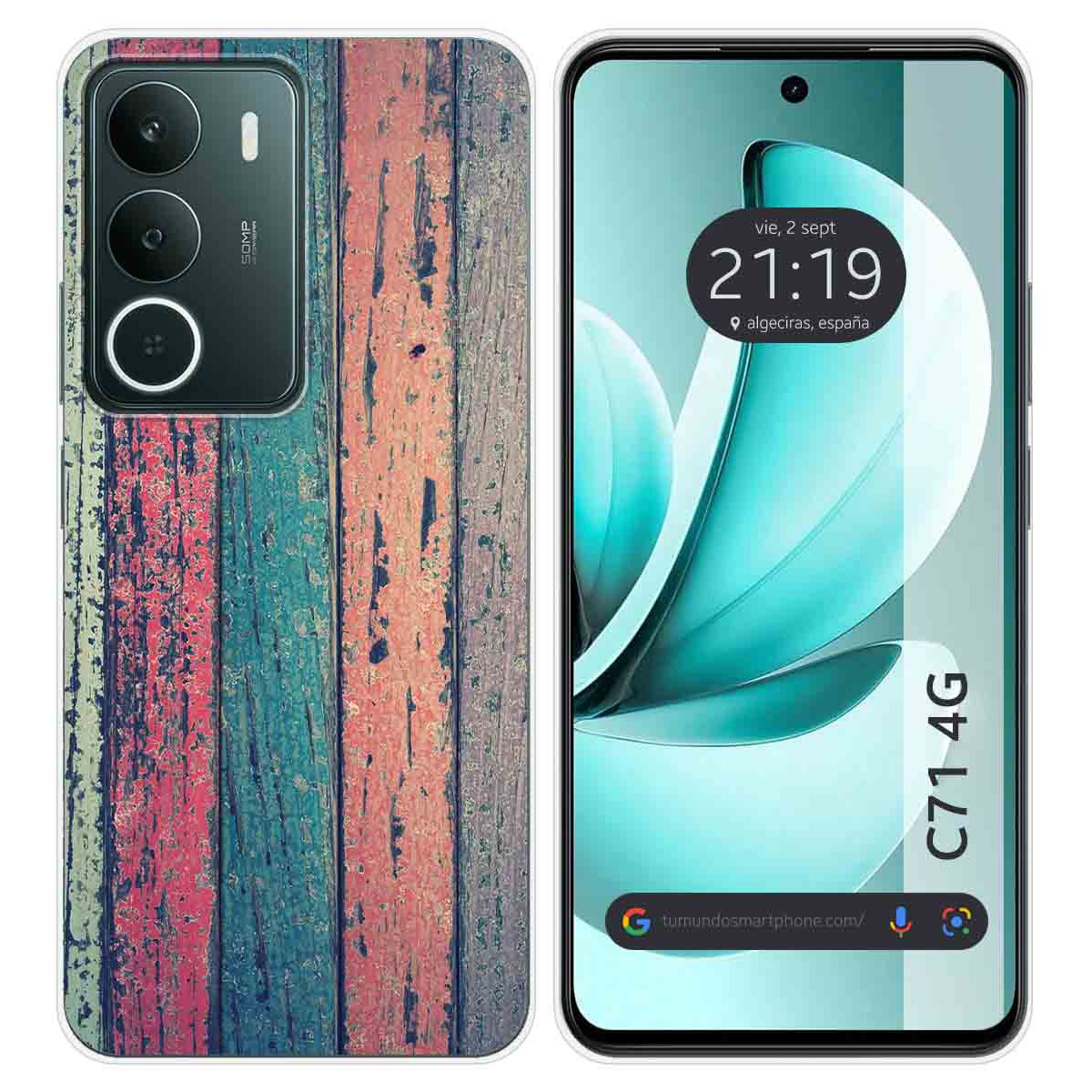 Funda Silicona para Realme C71 4G diseño Madera 10 Dibujos