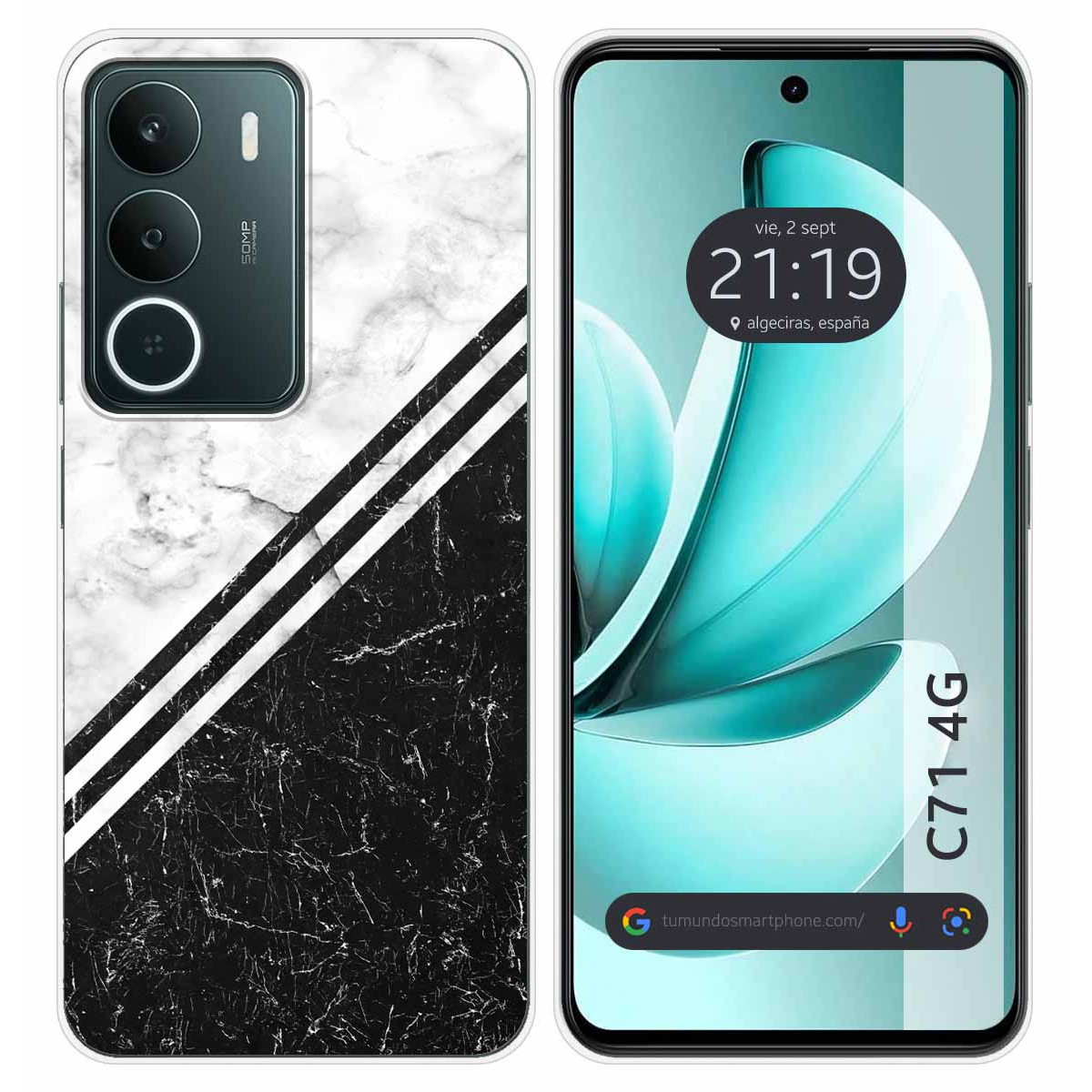 Funda Silicona para Realme C71 4G diseño Mármol 01 Dibujos