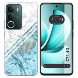 Funda Silicona para Realme C71 4G diseño Mármol 02 Dibujos