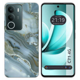 Funda Silicona para Realme C71 4G diseño Mármol 09 Dibujos