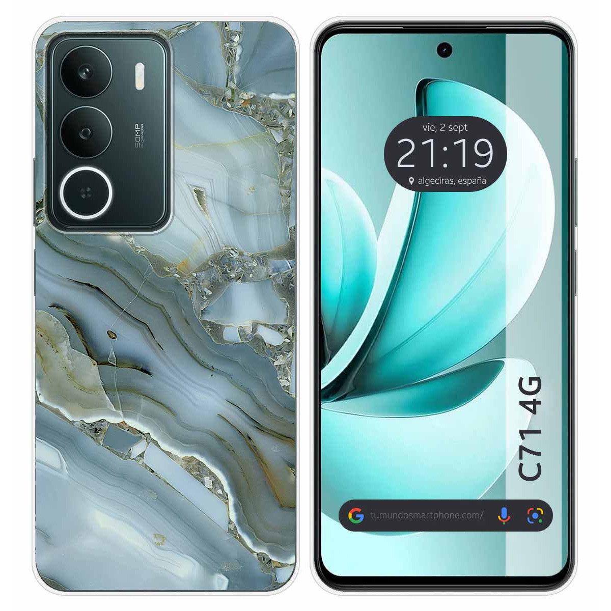Funda Silicona para Realme C71 4G diseño Mármol 09 Dibujos