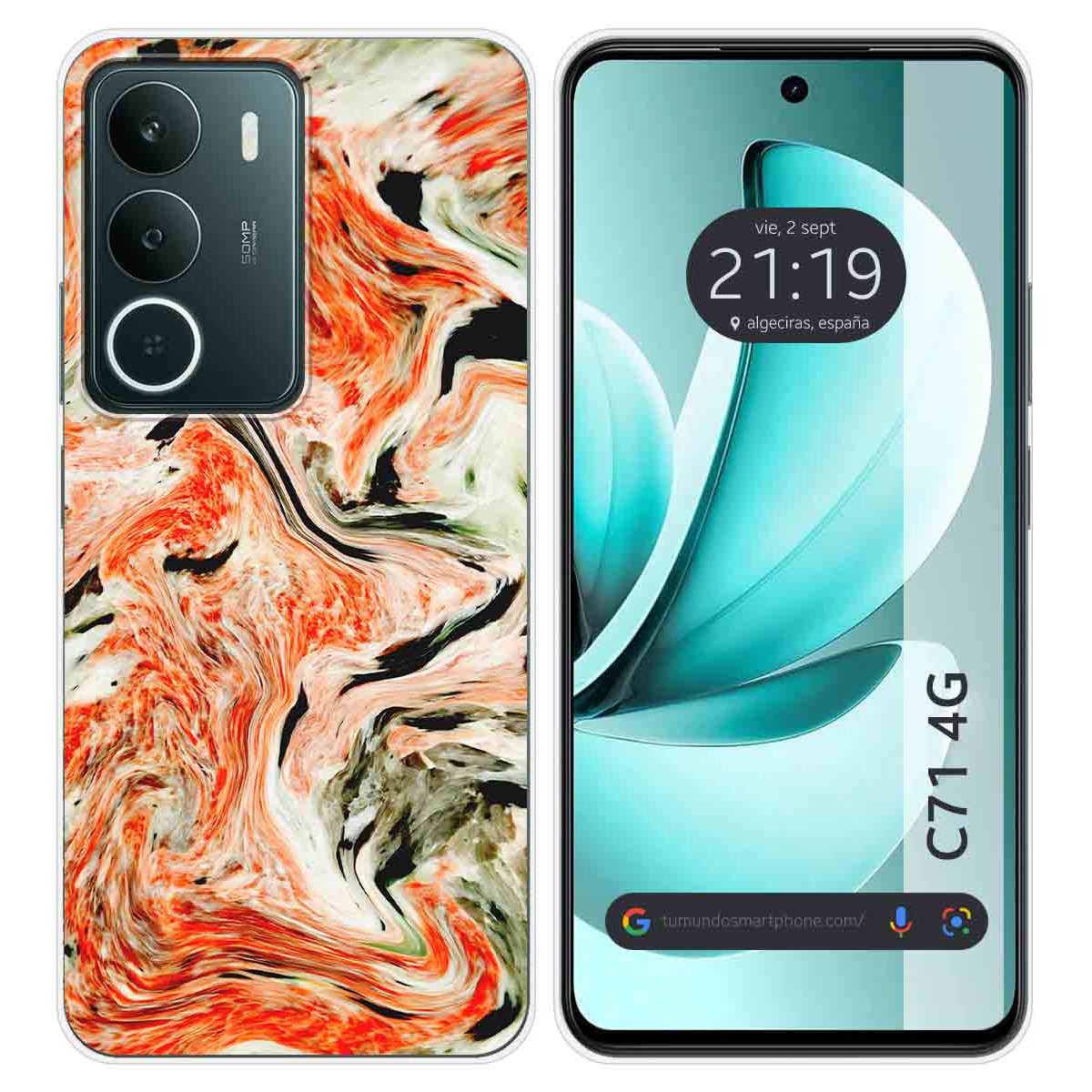 Funda Silicona para Realme C71 4G diseño Mármol 12 Dibujos