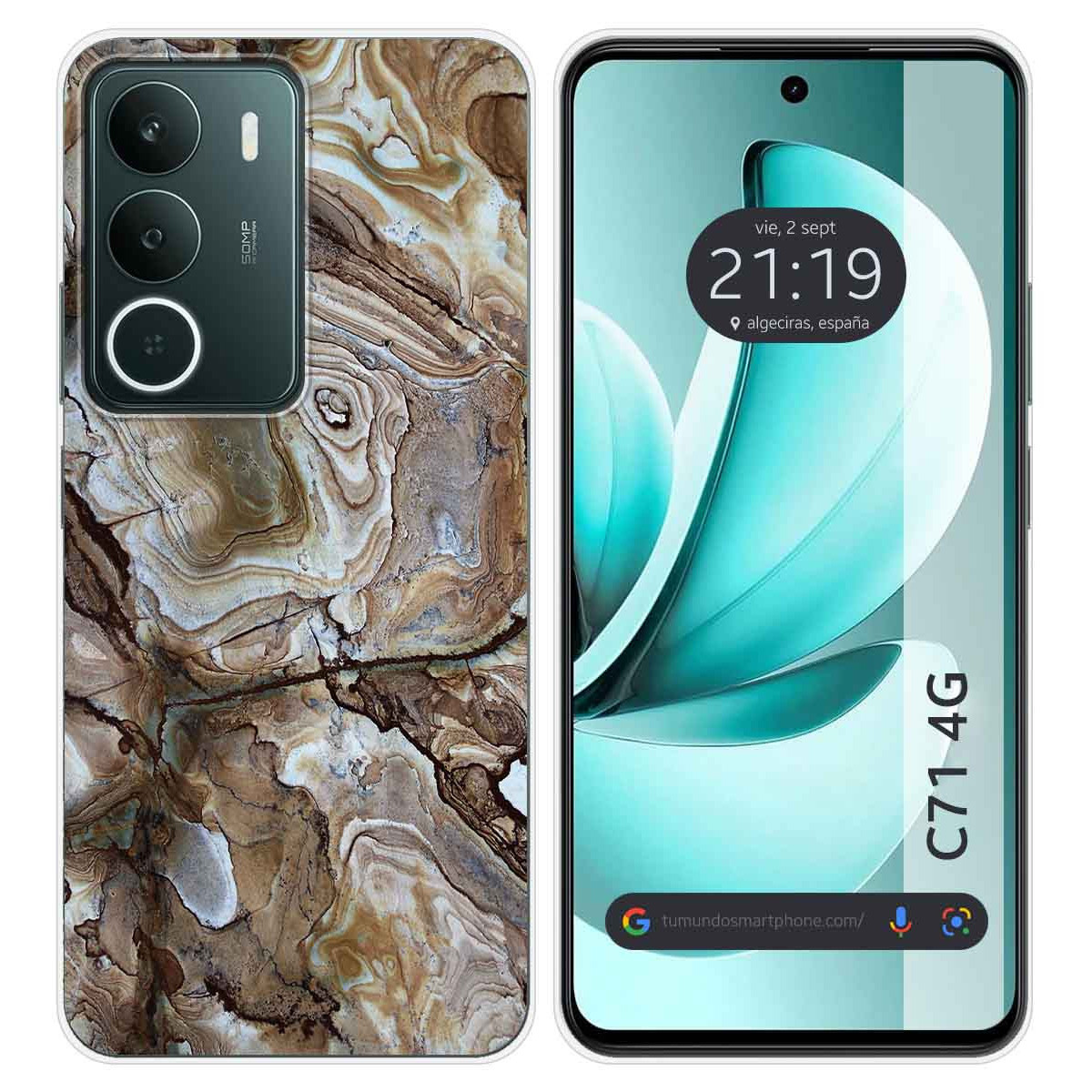 Funda Silicona para Realme C71 4G diseño Mármol 14 Dibujos