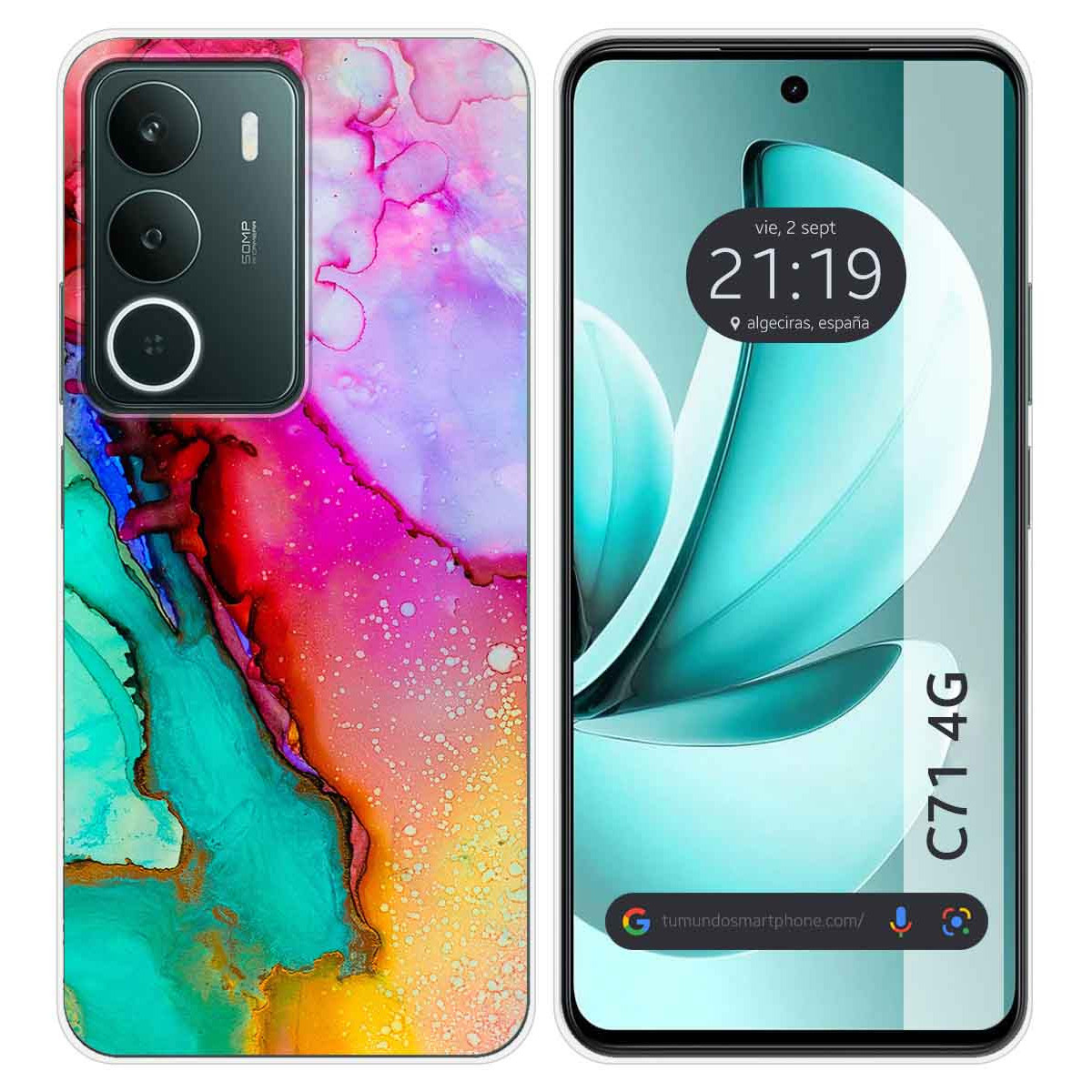 Funda Silicona para Realme C71 4G diseño Mármol 15 Dibujos