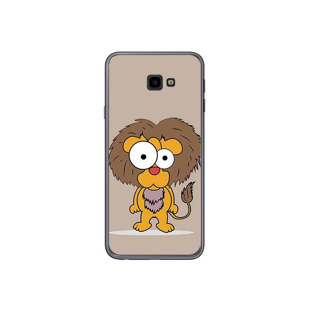 Funda Gel Tpu para Samsung Galaxy J4+ Plus Diseño Leon Dibujos