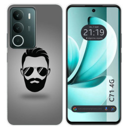 Funda Silicona para Realme C71 4G diseño Barba Dibujos