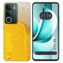 Funda Silicona para Realme C71 4G diseño Cerveza Dibujos