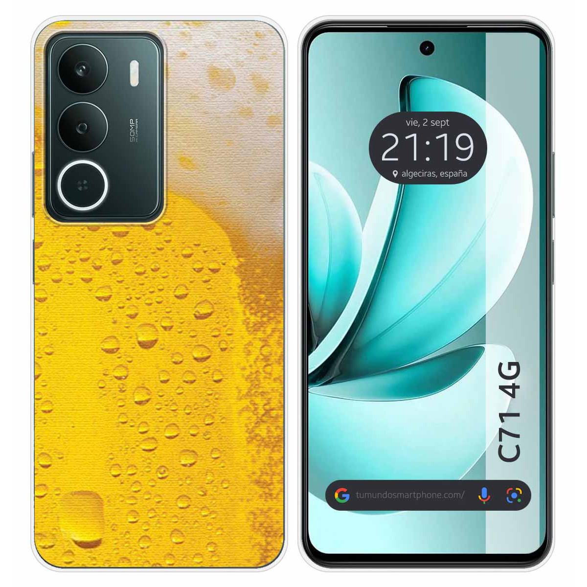 Funda Silicona para Realme C71 4G diseño Cerveza Dibujos