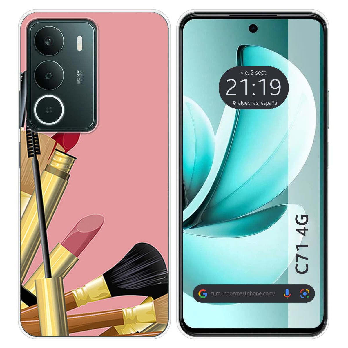 Funda Silicona para Realme C71 4G diseño Brochas Dibujos