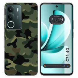 Funda Silicona para Realme C71 4G diseño Camuflaje Dibujos