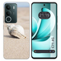 Funda Silicona para Realme C71 4G diseño Concha Dibujos