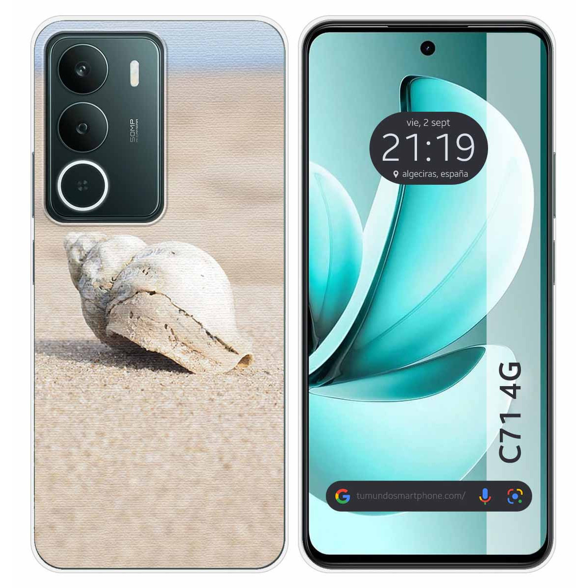 Funda Silicona para Realme C71 4G diseño Concha Dibujos
