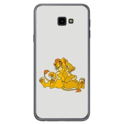 Funda Gel Tpu para Samsung Galaxy J4+ Plus Diseño Leones Dibujos