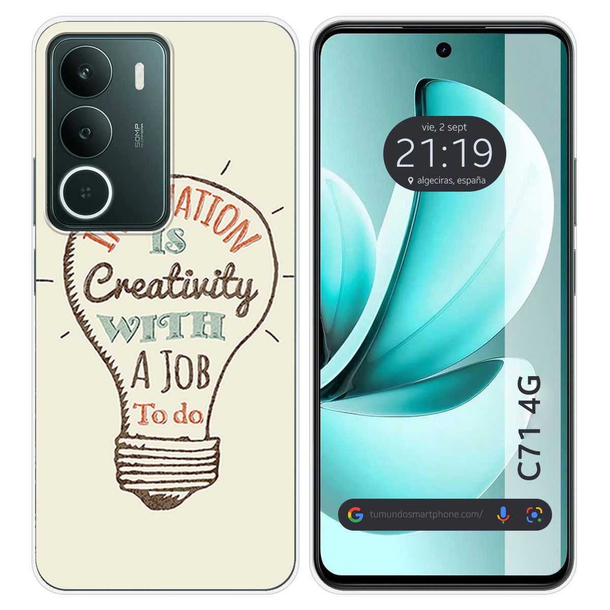 Funda Silicona para Realme C71 4G diseño Creativity Dibujos
