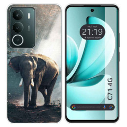 Funda Silicona para Realme C71 4G diseño Elefante Dibujos