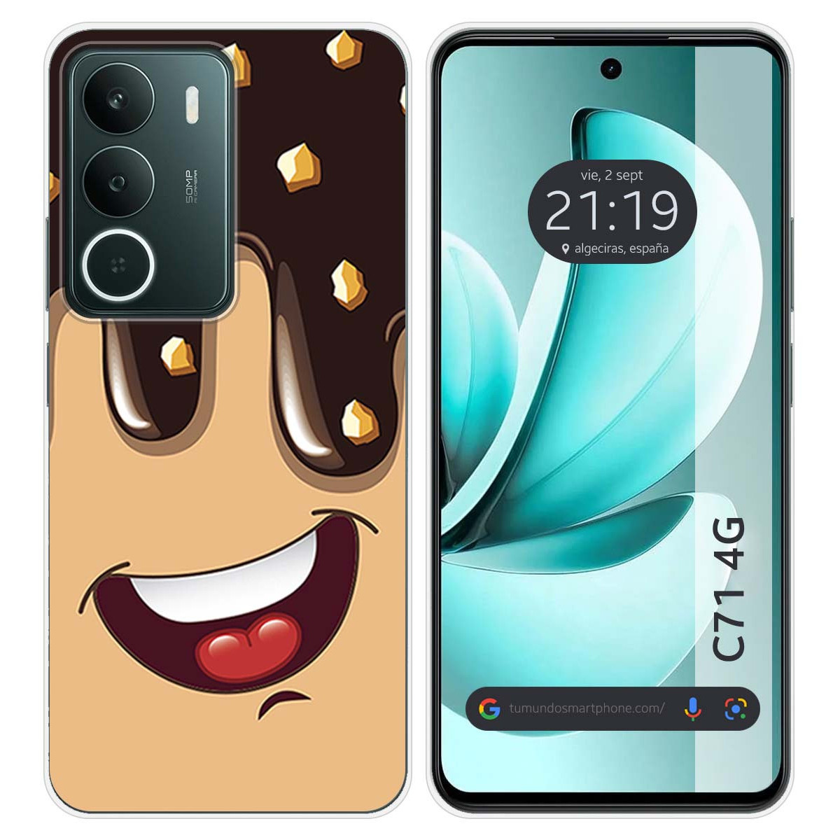 Funda Silicona para Realme C71 4G diseño Helado Chocolate Dibujos