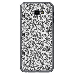 Funda Gel Tpu para Samsung Galaxy J4+ Plus Diseño Letras Dibujos
