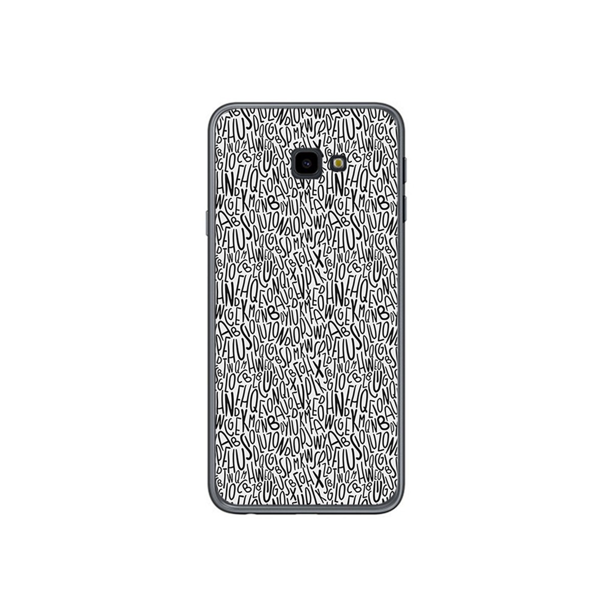 Funda Gel Tpu para Samsung Galaxy J4+ Plus Diseño Letras Dibujos