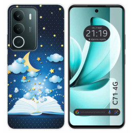 Funda Silicona para Realme C71 4G diseño Libro Cuentos Dibujos