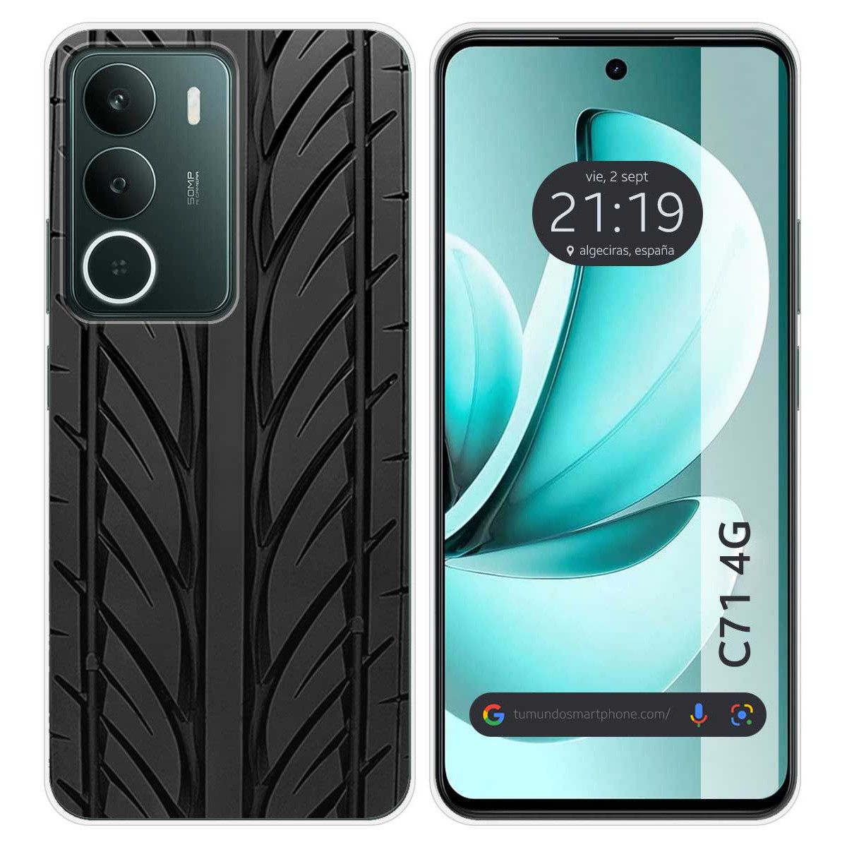 Funda Silicona para Realme C71 4G diseño Neumatico Dibujos